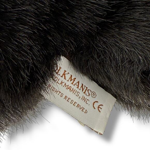 Folkmanis Sea Otter Hand Puppet Plush Dark Brown Faux Leather Feet 12” - Picture 4 of 4